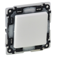 Механизм выключателя 1-кл. СП Valena Life 10А IP44 250В 10АХ с лиц. панелью безвинт. зажимы белый